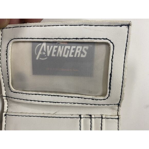 Marvel Mens Wallet Trifold Ironman,Thor Hulk Captain America Widow Hawkeye White - Picture 4 of 11